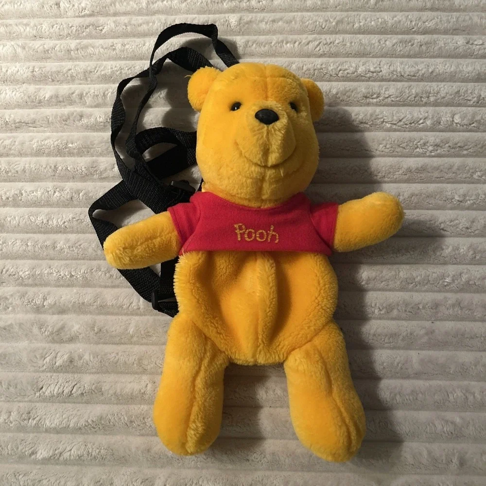 Vintage Winnie The Pooh Plush‎ Backpack Zipper 13